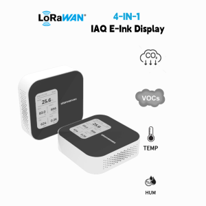 [AS-203E] 4-IN-1 Smart Workplace IAQ Sensor - E-Ink Display version